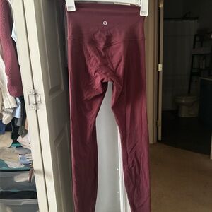 lululemon athletica Maroon Leggings